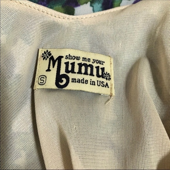 SHOW Me Your MuMu Abstract Violet Dress Size Small Purple and Green - Picture 8 of 8